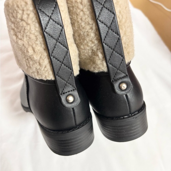 Style & Co. Black and Cream Winter Boots - Picture 4 of 6